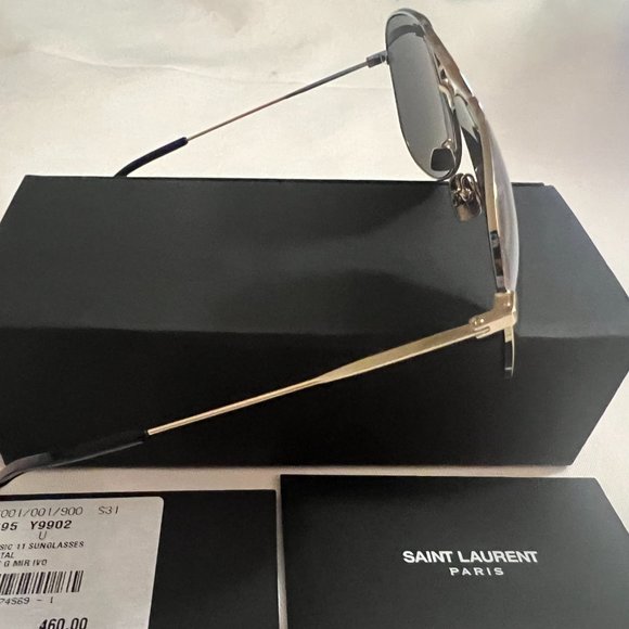 SAINT LAURENT CLASSIC 11 067 Men's Sunglasses 59-14-145 XL - Picture 2 of 7